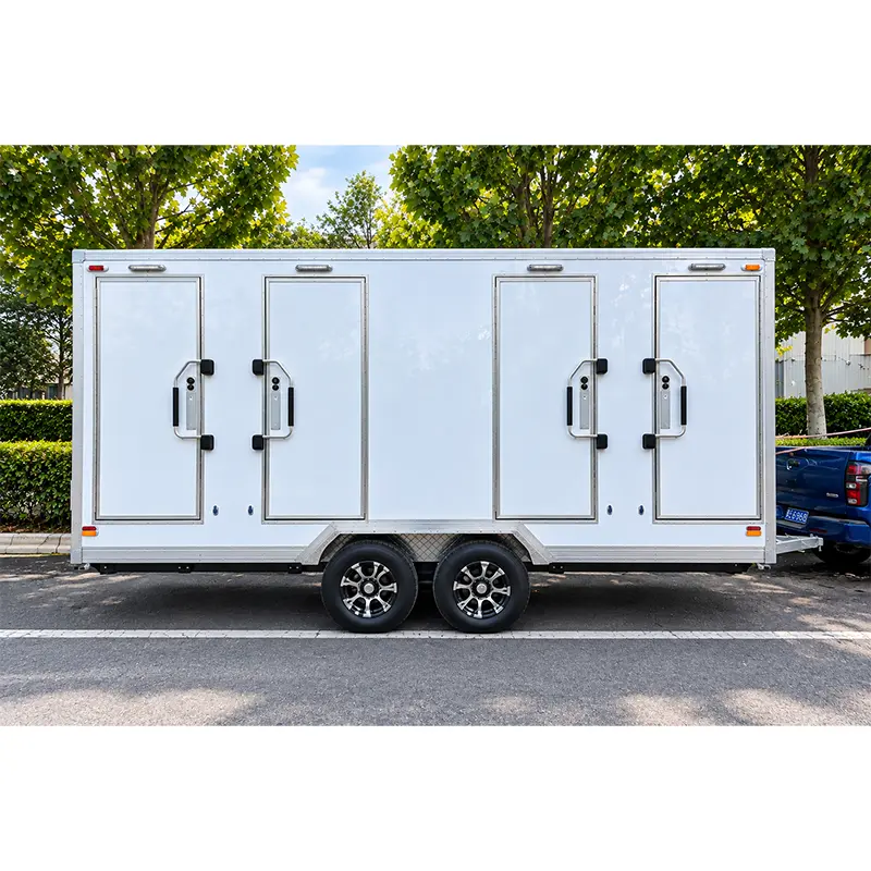 Rimorchio mobile per doccia multi-cubicolo